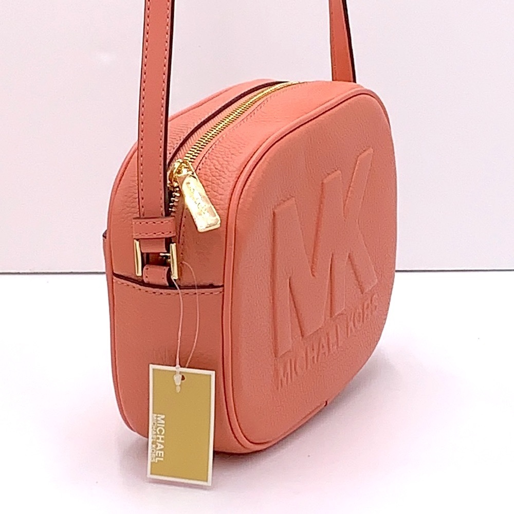 MICHAEL KORS
Jet Set Medium Embossed Pebbled Leather Crossbody Bag Sherbert - Picture 6 of 16